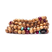 Bracelet Tamashii Mala in Wood Turchese NWS901-2 - NWS901-2